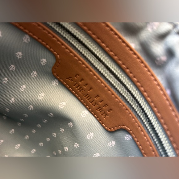 Jilly Box x Gray Haus Saddle Brown SoHo Woven Bag - Picture 5 of 11